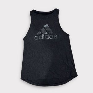 adidas Dark Heather Gray Racerback‎ Tank extra small